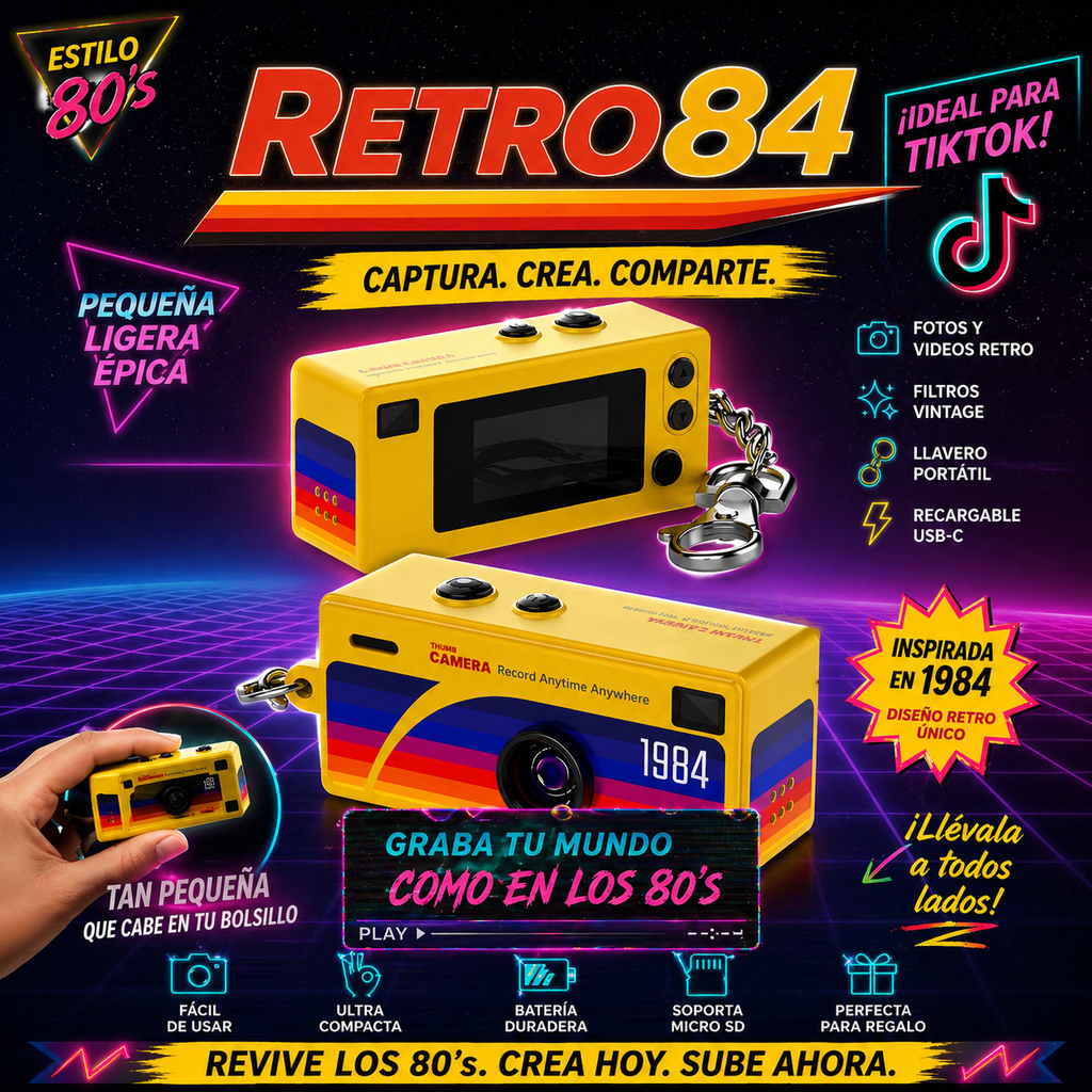 Mini Cámara Vintage Retro84