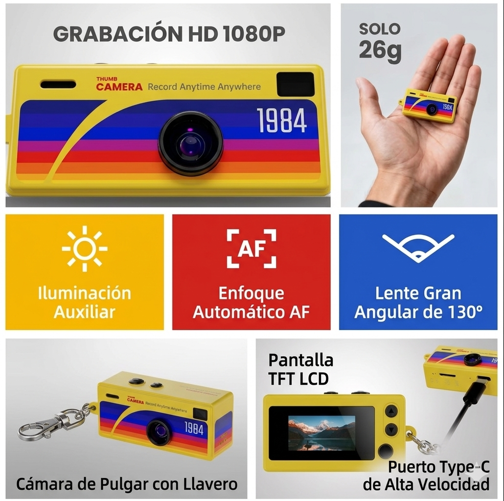 Mini Cámara Vintage Retro84